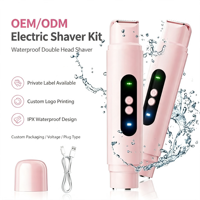 Épilateur électrique rechargeable pour femme avec batterie au lithium, alimentation USB, écran LCD, sans douleur, étanche IPX7, usage domestique