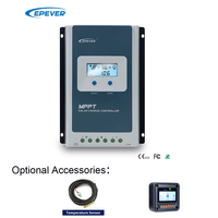 Cargador de Batería Solar MPPT de 30A, 12V/24V Automático, Máx. Voc, Disponible en Almacenes de la UE y EE. UU. Sensor de Temperatura Remoto USB MT50 de 100V para Sistemas Solares Aislados
