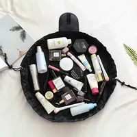 Sac à cosmétiques à cordon de serrage, sac de rangement de voyage, organisateur de maquillage, trousse de maquillage pour femme, étui de beauté portable imperméable