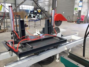 <span class=keywords><strong>Double</strong></span> Lames/Quatre Lames Bois Table Coulissante Scie Circulaire Scierie Portable - Product Image 4