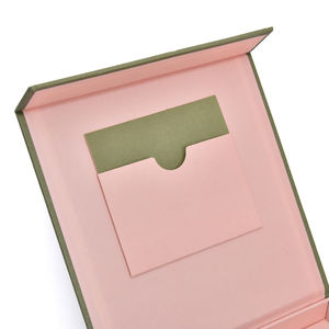 Factory OEM Luxury Rigid Gray Cardboard Custom Logo Packaging Paper <b>Box</b> Book Shaped Flip Up Beauty <b>Set</b> Cosmetic Gift <b>Box</b> - Product Image 3