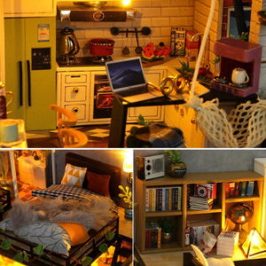 Tiny House Td43 Artistic <span class=keywords><strong>Utopia</strong></span>, Maqueta de Casa Loft Hecha a Mano, Juguete Decorativo, Regalo Creativo - Product Image 3