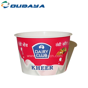 Tasse d'emballage pour yaourt, 50 pièces, gros pas cher, en plastique imprimé avec LOGO - Product Image 2