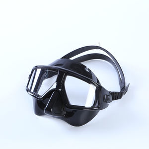 หน้ากากดำน้ำแบบใสทำจากซิลิโคนกันรังสียูวีวัสดุ PC ป้องกันหมอกหน้ากากสำหรับดำน้ำแบบฟรี - Product Image 1
