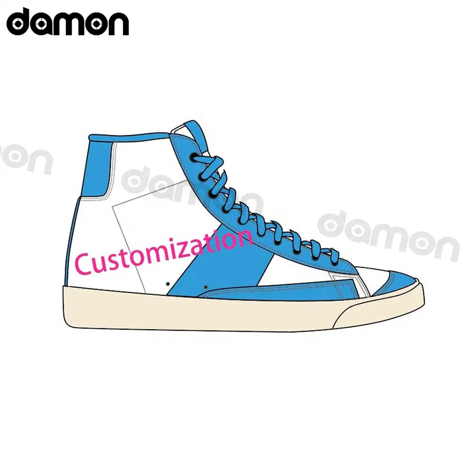 OEM ODM Moda sapatos masculinos de contraste antiderrapante Personalize seu próprio logotipo sapatos esportivos de alta qualidade stock sneaker