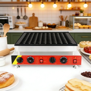 Machine à Dorayaki Japonaise en Acier Inoxydable, <span class=keywords><strong>Gaufrier</strong></span> Électrique 100 Trous en Forme de Cœur pour une Production de Snacks à Haute Productivité - Product Image 4