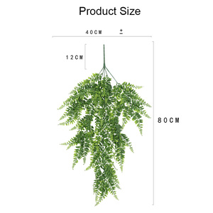 80cm 1 pc/sac Faux Persan Tenture Murale Artificielle Lierre Verdure Guirlande Plante pour Décoration Jardinier Suspendu - Product Image 6