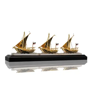 2021 Schip Boot Trofee Hars Beeldje Draak Standbeeld Gouden Award Home Decor Trofeeën