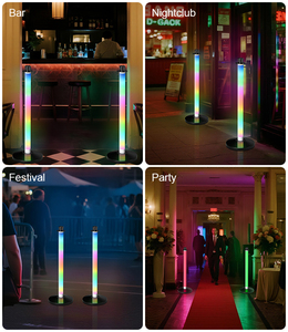 RGB LED Light-Up Rope Barrier bài thiết kế mới lưu lượng truy cập <span class=keywords><strong>stanchions</strong></span> cho hộp đêm bar bên trang trí - Product Image 5