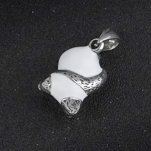 Dijes de Acero Inoxidable con Diseño de Panda en Plata Antigua, Personalizados de Fábrica, para Collares y Joyería Unisex, Gran Venta para Fiestas y Eventos - Product Image 4