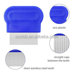 Paquete de 4 peines para piojos de acero inoxidable y plástico, duraderos y cómodos para niños y adultos, uso doméstico - Product Image 3