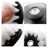 Haute qualité 5 pouces blanc brosses de nettoyage électriques détaillant brosse perceuse fixation tête de brosse pour le nettoyage domestique automobile