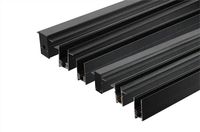 Rail magnétique LED COB moderne en aluminium pour éclairage intelligent sur rail 48V, installation suspendue ou en saillie, 1m, 1,5m, 2m, 3m