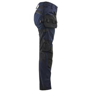 BLAKLADER - 713218328600D22 Pantalon femme Craftsman avec stretch Bleu marine foncé-PANTALON DE TRAVAIL EAN 7330509924082 - Product Image 3