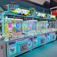 Leon BIG SIX Vente directe d'usine R&D Machine d'arcade à grue à 6 griffes 220V/110V à monnayeur pour la distribution de jouets, cadeaux et poupées