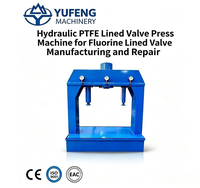Presse à soupapes hydraulique avec revêtement en PTFE pour la fabrication et la réparation de soupapes revêtues de fluor
