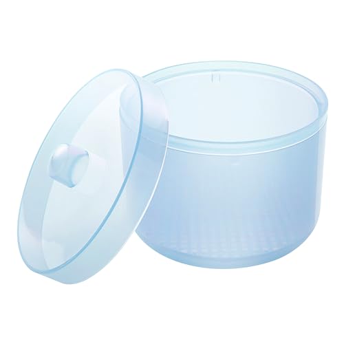 Caja de limpieza para brocas de uñas-azul