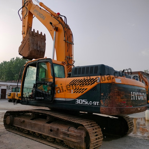 Excavatrice sur chenilles Hyundai 305LC-9T avec godet de terrassement, modèle hydraulique robuste, origine Corée, occasion - Product Image 4