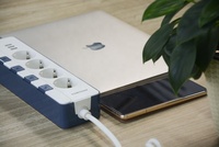 Strip daya standar standar EU, Strip daya kabel ekstensi 1.5m, soket Outlet Tipe C CE dengan port USB, Strip daya standar EU, pabrik OEM