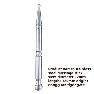 Palo de masaje de acupuntura de acero inoxidable de doble cabeza con función EMS, tablero corporal para ojo, meridiano Facial, pie, ventosas de acupuntura - Product Image 6