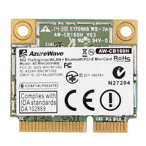 <span class=keywords><strong>AzureWave</strong></span> AW-CB160H Mini carte réseau PCI-E 802.11AC 1300Mbps sans fil WIFI WLAN BT 4.0 pour ordinateur portable usage interne produit en Stock - Product Image 1