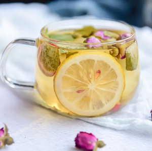 Foglia di loto di limone biologico rosa bellezza dell'utero Detox tè alla rinfusa bustine scatola di imballaggio formato tazza spezie dimagranti sane insaccate - Product Image 5