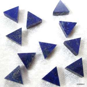 Piedras Preciosas de Lapislázuli Natural en Forma de Triángulo Azul, Cabujón Plano para Joyería, Tamaño Personalizado, Proveedor de Piedras de Nacimiento, Marca AMARA - Product Image 1