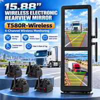 Kamera Magnetik WiFi Tenaga Surya Portabel 1080P Kamera Cadangan Smartphone dengan Penglihatan Malam untuk RV Trailer Truk