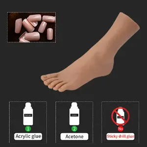 Fábrica al por mayor proveedor <span class=keywords><strong>de</strong></span> <span class=keywords><strong>uñas</strong></span> salón manicura práctica <span class=keywords><strong>pie</strong></span> entrenamiento pantalla suave silicona práctica pies <span class=keywords><strong>para</strong></span> <span class=keywords><strong>uñas</strong></span> - Product Image 4