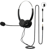 Casque téléphonique 3,5 mm avec micro, casque de jeu