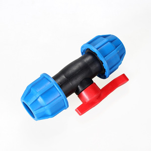 Válvula de bola de acero con tapa azul de conexión rápida de 1/2 pulgada para control manual y conservación del agua - Product Image 2