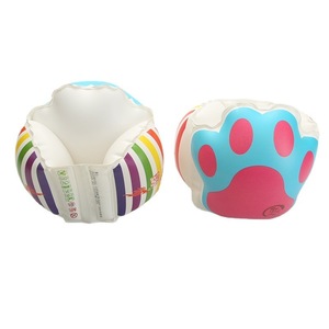 <b>Inflatable</b> Baby Swimming Armbands Bear Paw Butterfly Design Buoyancy Aids For Children Water Play <b>Floats</b> Unisex PVC Material - Product Image 2