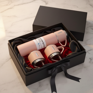 Double Wall Stainless Steel Vacuum Thermos <b>Mug</b> <b>Set</b> Leak-Proof Keeps Hot/Cold Eco-Friendly Drinkware Business Gift Gift Box - Product Image 1