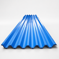 Lámina Corrugada Económica con Recubrimiento de Color PPGI RAL9002/RAL3009, Capa de Zinc de 100-245g, Ondulación T700/T880