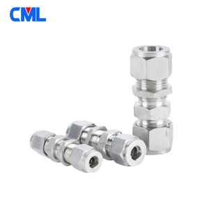 Raccords hydrauliques à cloison en acier inoxydable 304 1/8\" 1/<span class=keywords><strong>4</strong></span>\" <span class=keywords><strong>3</strong></span>/8\" 1/2\" 3mm 4mm 6mm 8mm 10mm 12mm 14mm 16mm - <span class=keywords><strong>Eau</strong></span>, huile, gaz - Product Image 4