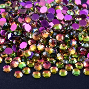 Série Oleeya Aurora – Vente en gros de strass en verre taillé de qualité supérieure (12 facettes), cristaux à dos plat pour DIY, gobelets et décorations dentaires - Product Image 6