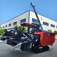 Moissonneuse-batteuse Kubota EX118Q d'origine avec moteur de 80,1 kW, table de coupe de 2,4 m et grand bac à grains pour la récolte du riz, du blé et du maïs