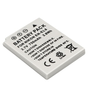 แบตเตอรี่ EN-EL8 750mAh สำหรับกล้อง Nikon Coolpix P1 P2 S1 S2 S3 ได้รับการรับรองมาตรฐาน CE RoHS ขายส่งจำนวนมาก เกรด Tier 1 เซลล์เต็ม - Product Image 1