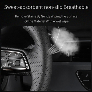 Accessoires <span class=keywords><strong>de</strong></span> voiture, décoration intérieure, <span class=keywords><strong>housse</strong></span> <span class=keywords><strong>de</strong></span> <span class=keywords><strong>volant</strong></span> en cuir cousue à la main pour Changan Univ 2026 - Product Image 2