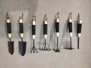 Ensemble d'outils de jardinage manuels pour enfants : éponge, <span class=keywords><strong>pelle</strong></span> à manche en bois, râteau, <span class=keywords><strong>pioche</strong></span>, fourche, mini et petits outils - Product Image 2