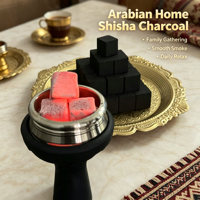 Charbon de coco pour chicha et café, parfum longue durée, pour rituels de fumage, charbon de chicha pour narguilé