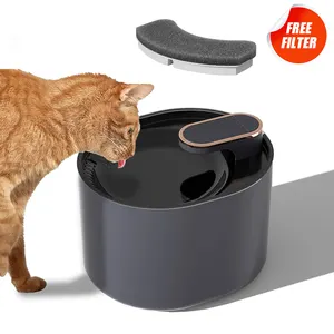 Dispenser air minum elektrik anjing pintar otomatis 3l, air mancur kucing penyaring sirkulasi pemberi makan