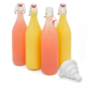 Botellas de cristal de 16 oz con tapa abatible para elaboración de cerveza, tapa abatible para té, licor de <span class=keywords><strong>Coquito</strong></span>, extracto de vainilla, Kombucha Kefir - Product Image 3
