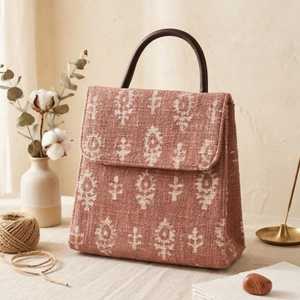 Sac bandoulière mini artisanal imprimé au bloc en tissu de coton tissé, vente en gros, fabricant indien, exportation - Product Image 6