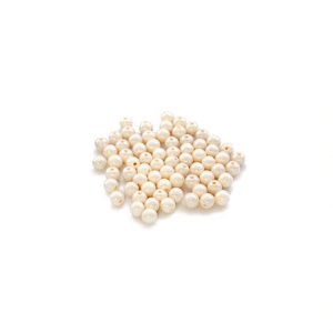 Perline Acriliche Beige Ilan da 8mm, 19g per Creazione di Gioielli - Product Image 2