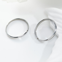 Hot Sale Produkt Minimalismus 15mm 16mm 17mm Modeschmuck Ringe Blank O-förmige Großhandel Edelstahl ringe für Frauen Männer