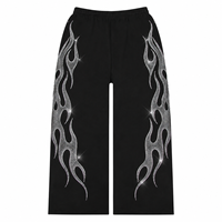 Fabricants de vêtements sur mesure : Ensemble de survêtements en molleton épais sérigraphié avec strass pour femme