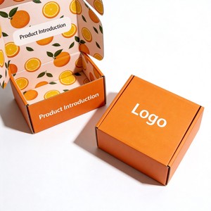 Boîtes d'emballage en papier ligné personnalisées. Boîtes <span class=keywords><strong>aux</strong></span> <span class=keywords><strong>lettres</strong></span> en carton ondulé imprimées avec des motifs adaptés à l'emballage des boutiques en ligne. - Product Image 4