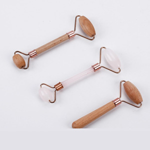 Rodillo de masaje Facial de madera Natural, herramienta Gua <span class=keywords><strong>Sha</strong></span>, doble o individual, OEM - Product Image 6