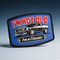 Modische Logo-Aufnäher zum Aufbügeln, personalisierte Stickerei-Patches, gewebte Aufnäher zum Aufbügeln, individuell bestickte Patches